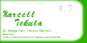 marcell tekula business card